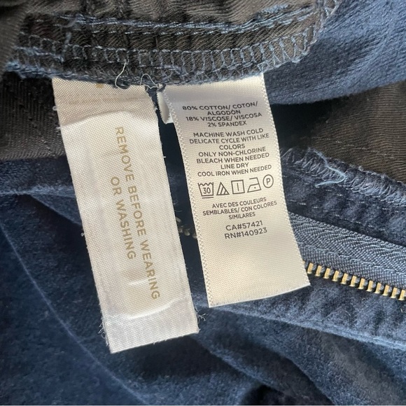 LOFT Women’s Blue Velvety Soft Skinny Fitted High Rise Pant Size 4 27 - Picture 10 of 14